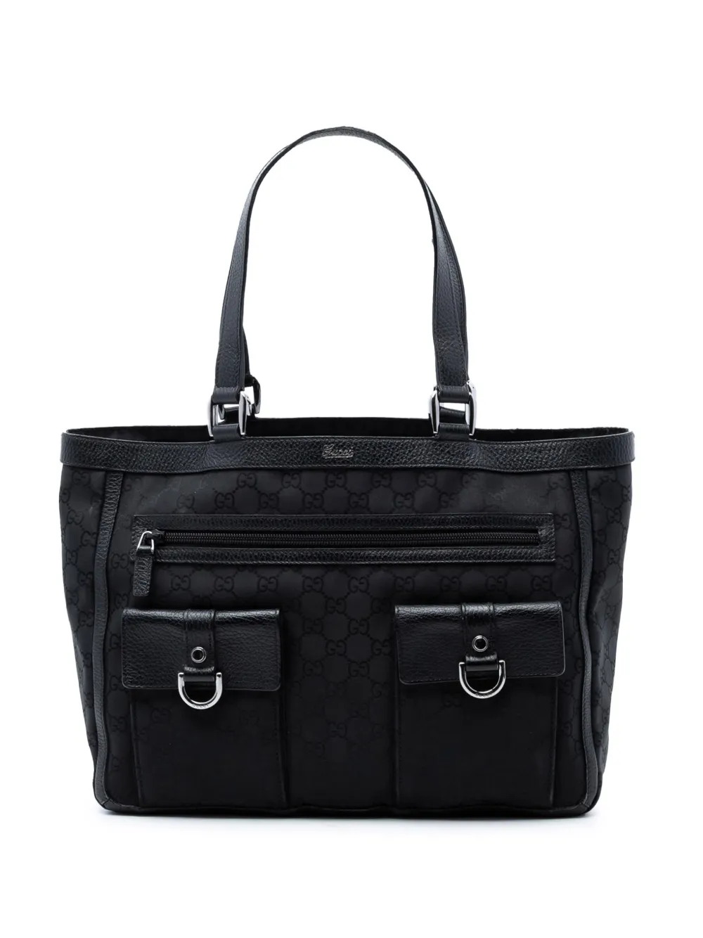 Gucci Pre-Owned 2016-2026 GG Nylon Abbey D Ring Pocket tote bag - Nero