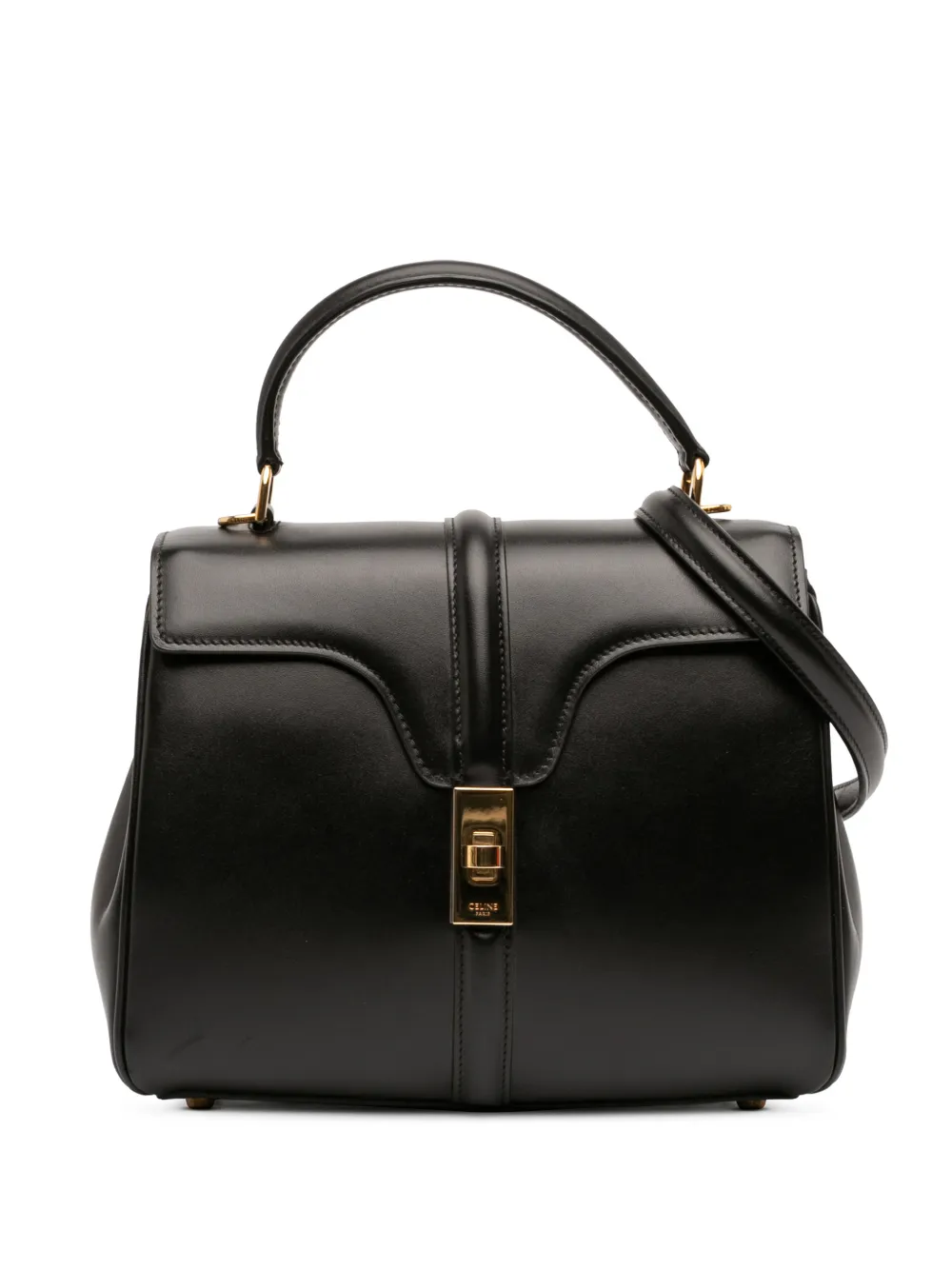 Celine Pre-Owned 2019 Small Leather 16 satchel - Nero