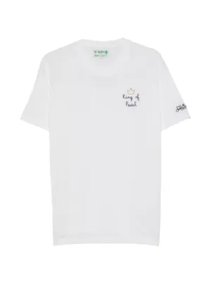 Maison Labiche croissant-embroidered T-shirt | White | FARFETCH