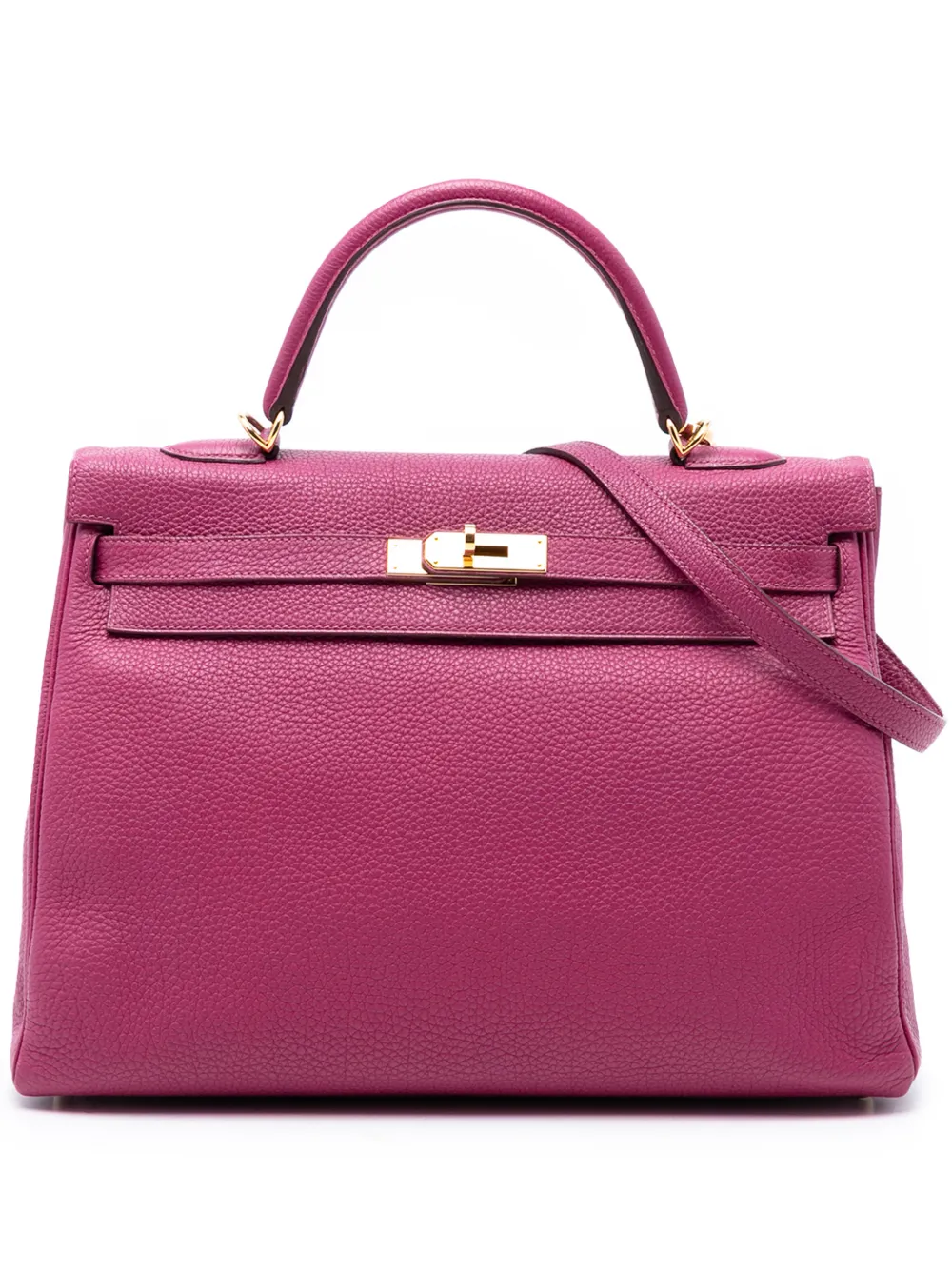 Hermès Pre-Owned 2012 Togo Kelly II Retourne 35 satchel - Purple