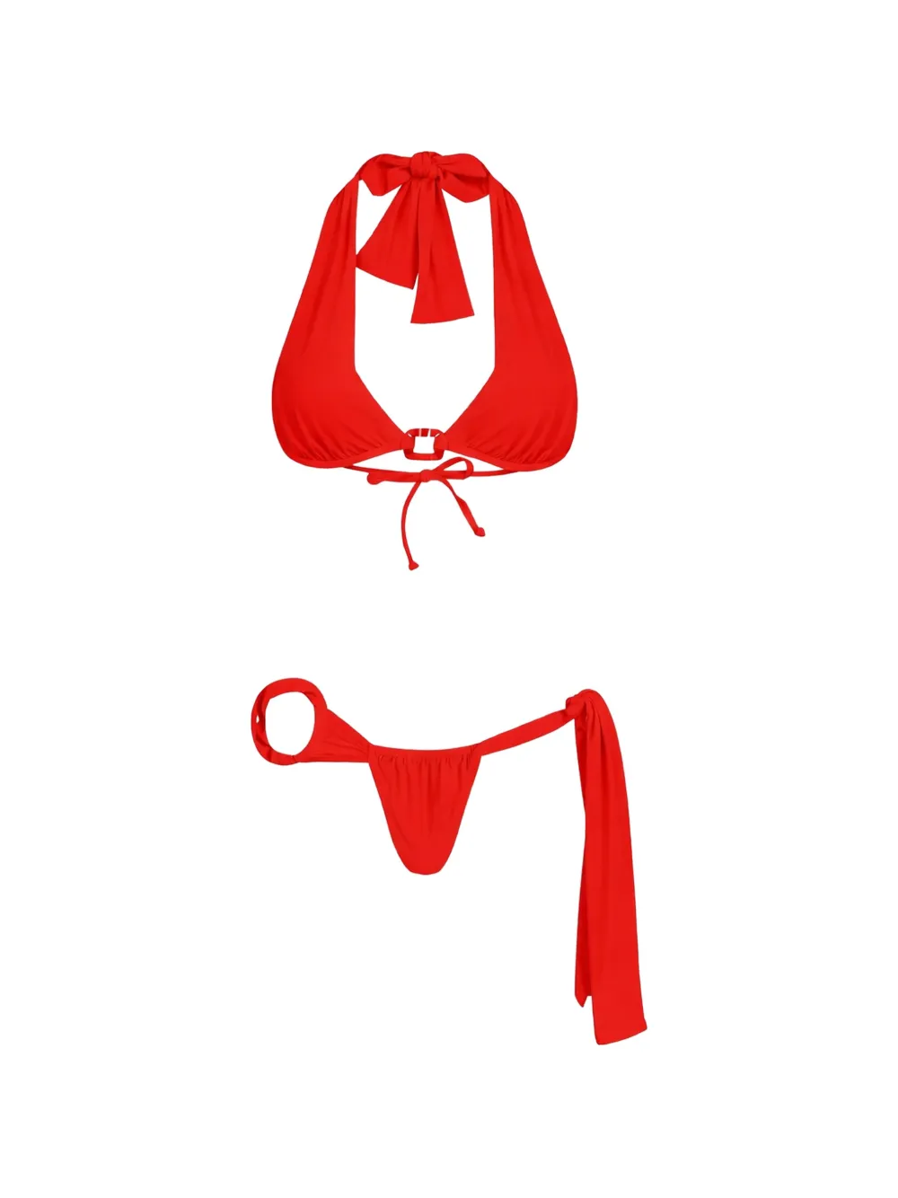 Amir Slama Bikini con fiocco - Rosso