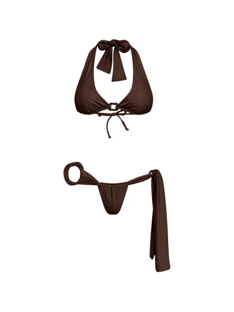 Amir Slama bikini med halterneck og ringdetalje