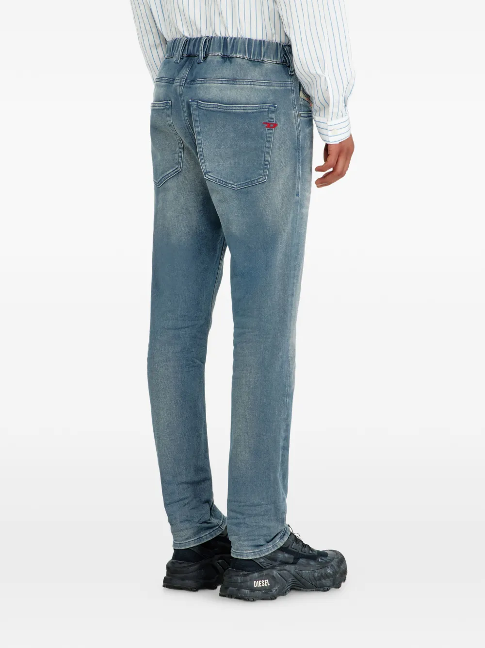 Diesel 2032 D-Krooley-BW Joggjeans straight jeans Blauw