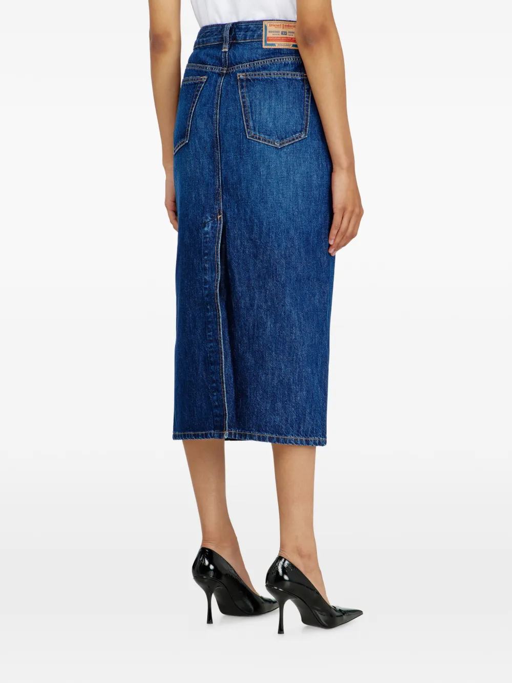 Diesel DE-SKYE-D rok met vijf zakken Blauw