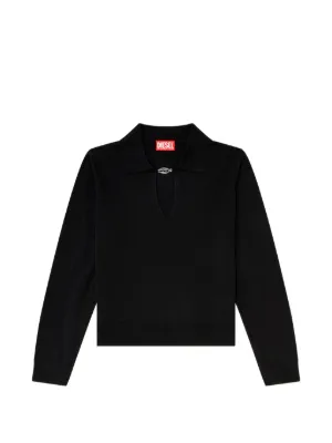 Diesel ケーブルニット セーター | ブラック | FARFETCH JP
