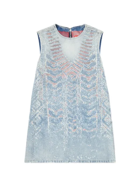 Diesel vestido corto vaquero con microgemas