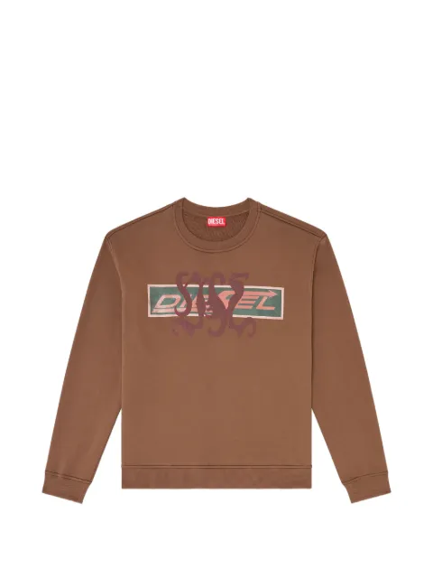 Diesel sweatshirt with graphic prints and patches
