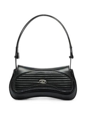 Diesel ロゴプレート ショルダーバッグ | ブラック | FARFETCH JP