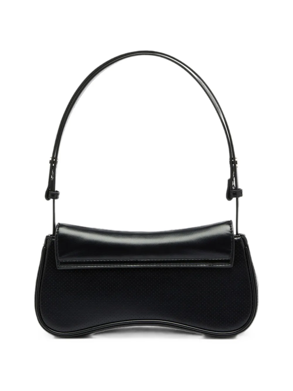 Diesel Play clutch van geperforeerde en gewatteerde PU Zwart