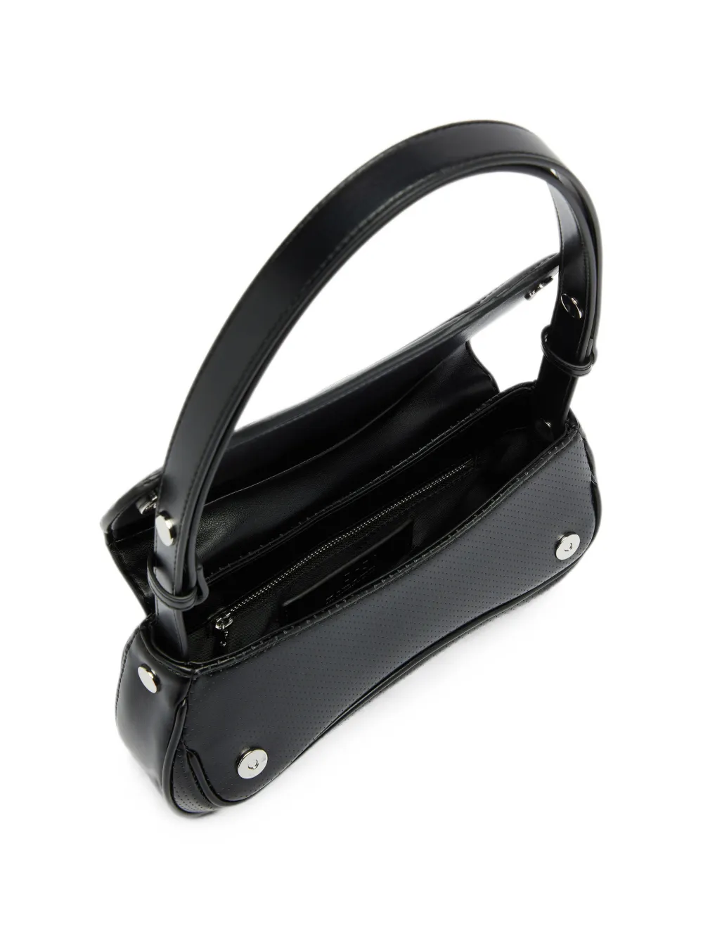 Diesel Play clutch van geperforeerde en gewatteerde PU Zwart