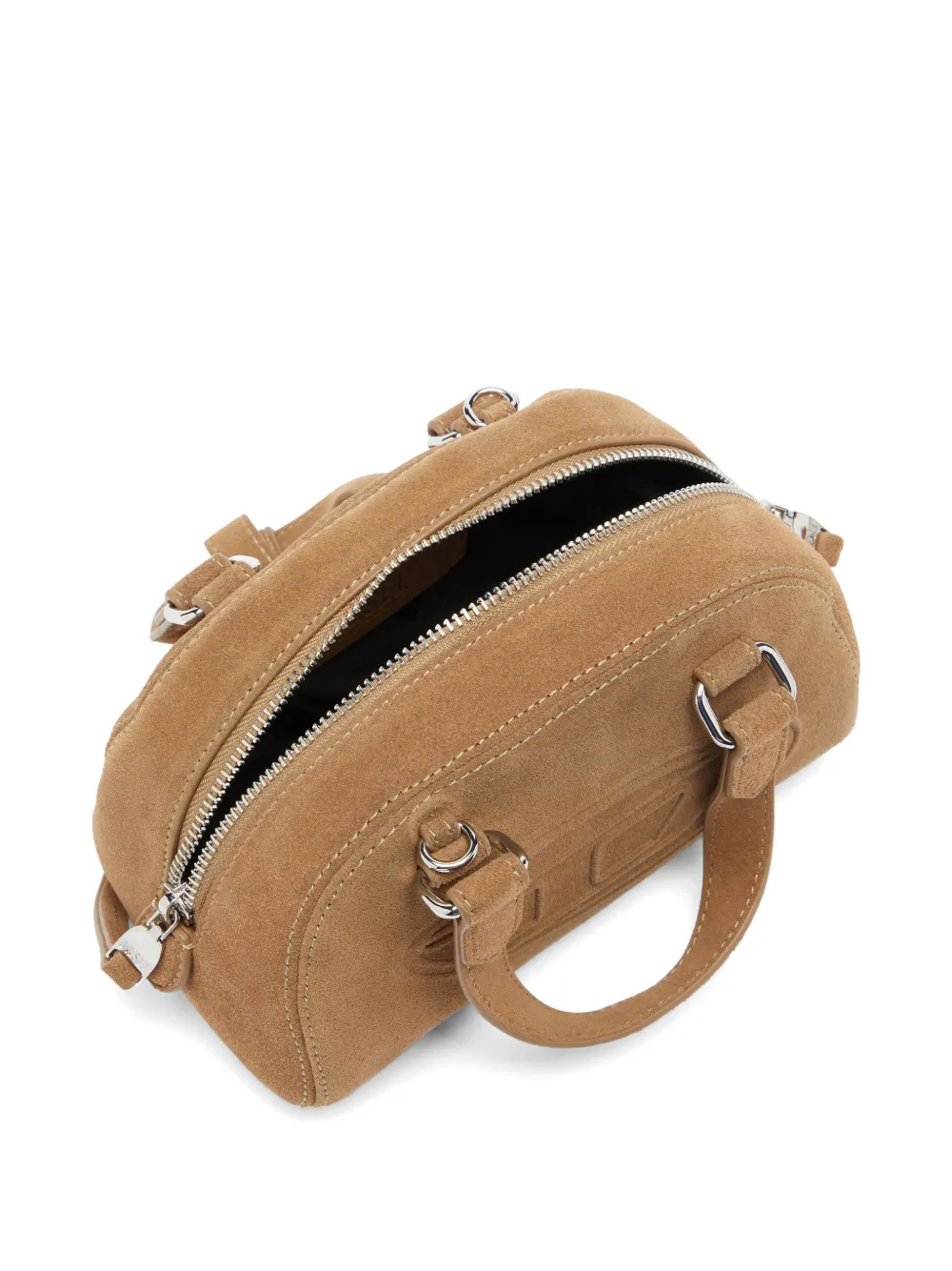 Diesel Kleine 1DR Dome suède bowlingtas Bruin