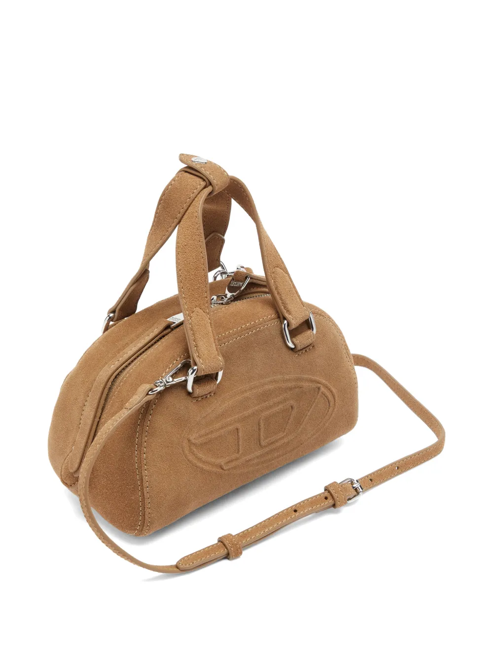 Diesel Kleine 1DR Dome suède bowlingtas Bruin