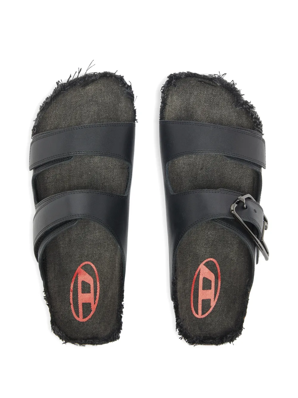 Diesel D-Woodstock sandalen met gesp Zwart