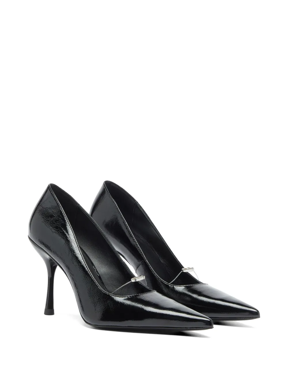 Diesel D-Jewels leren pumps Zwart