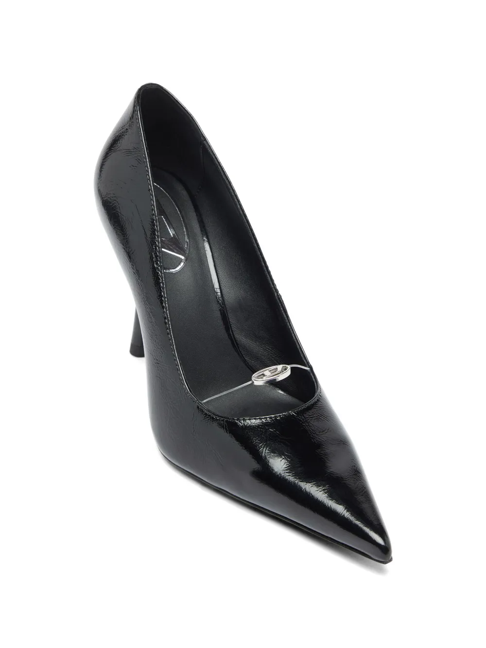 Diesel D-Jewels leren pumps Zwart