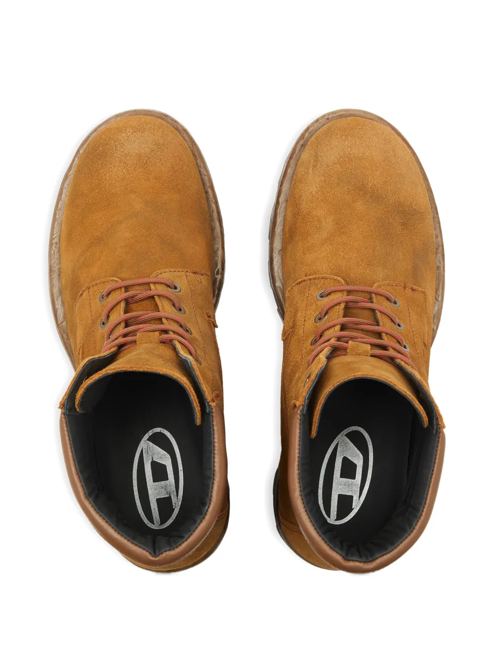 Diesel D-Hammer lace-up ankle boots Bruin