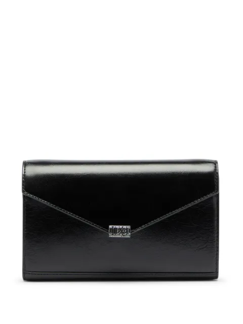 Diesel wallet purse in shiny wrinkled leather