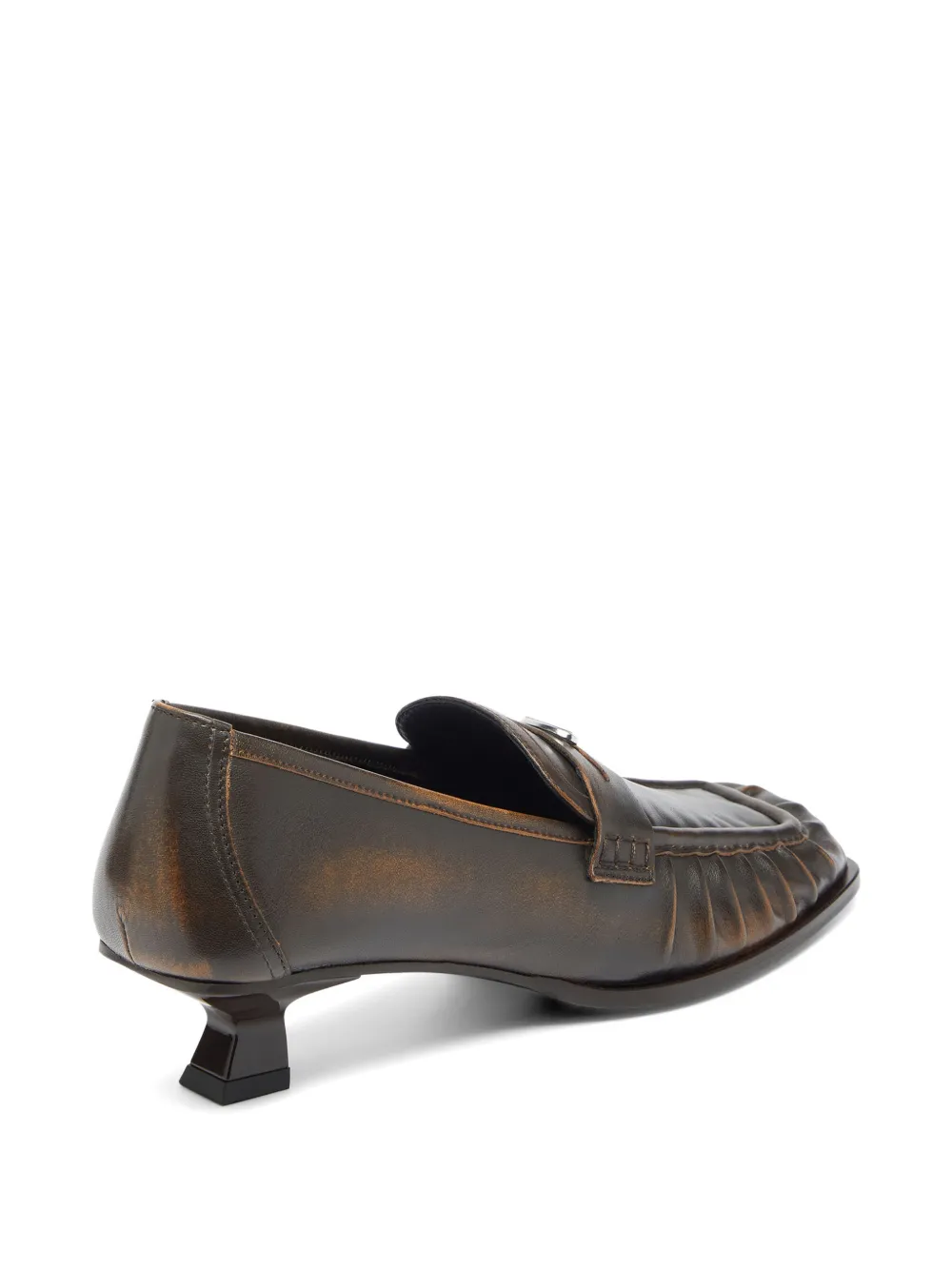 Diesel Oval D square-toe loafers Bruin