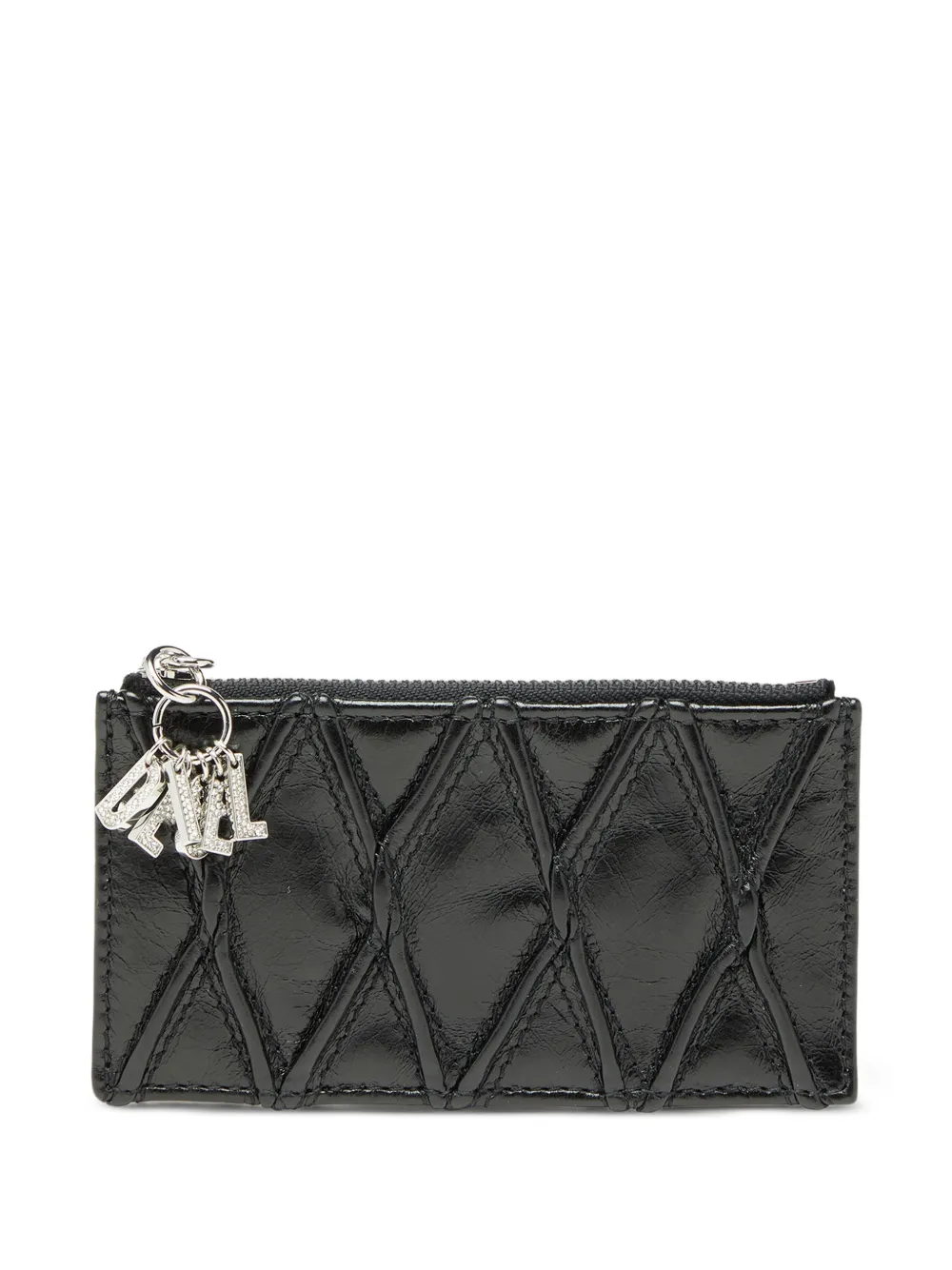 Diesel Portacarte trapuntato D-Charms - Nero