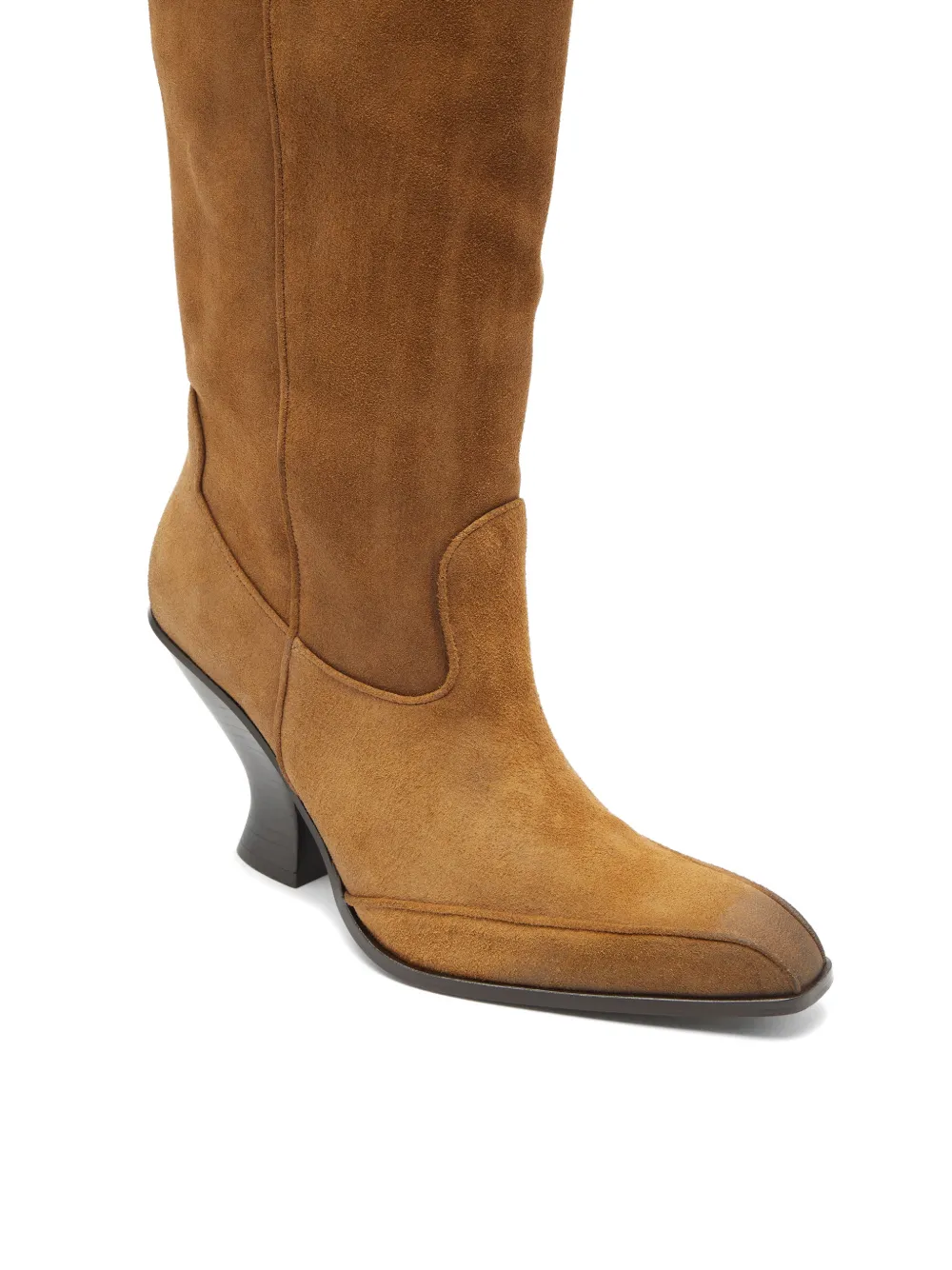 Diesel D-Luffy square-toe suede boots Bruin