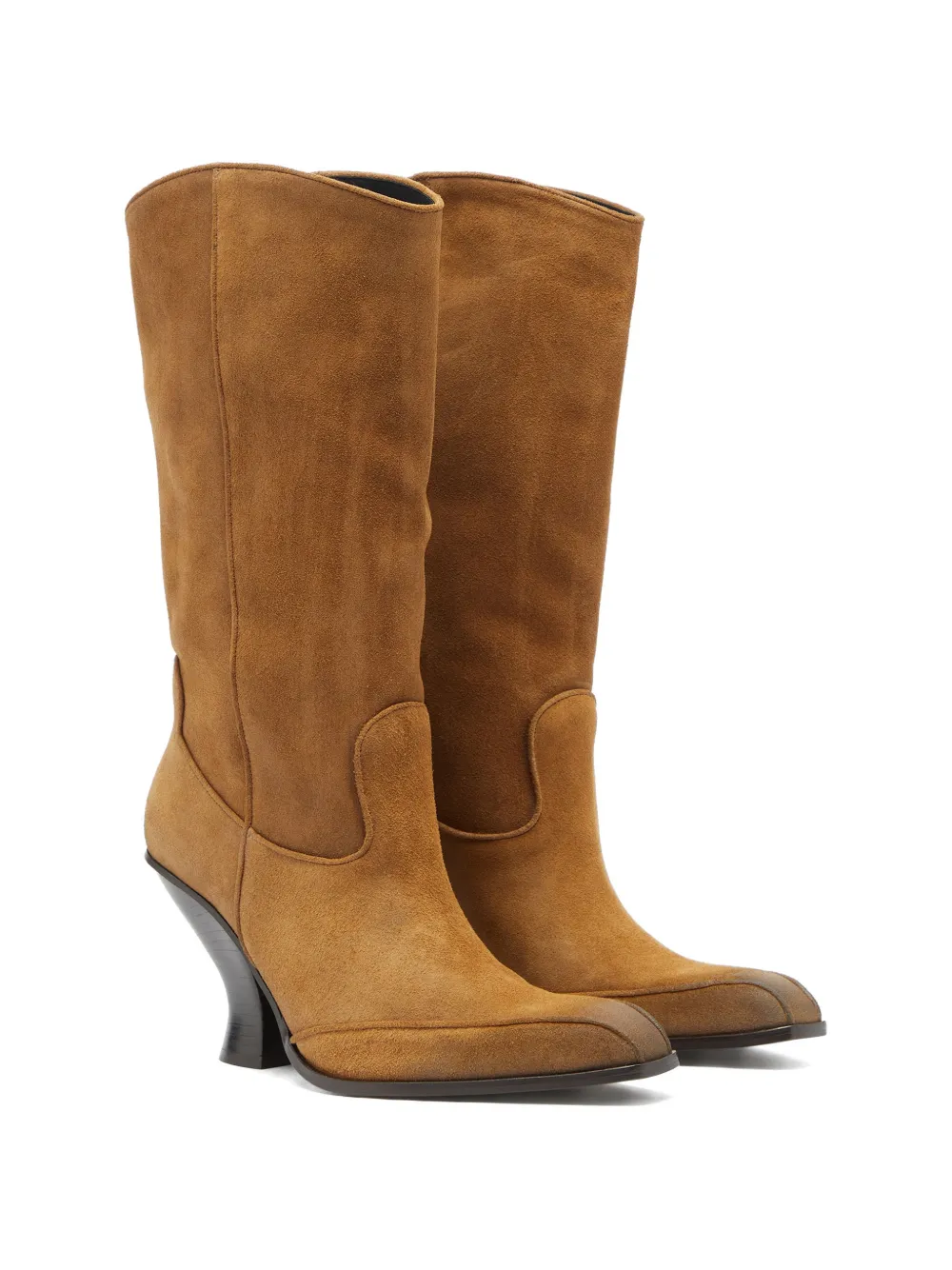 Diesel D-Luffy square-toe suede boots Bruin