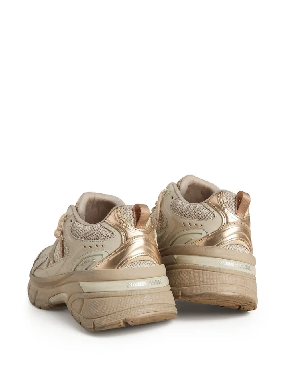 Golden Goose Lightstar metallic sneakers Beige
