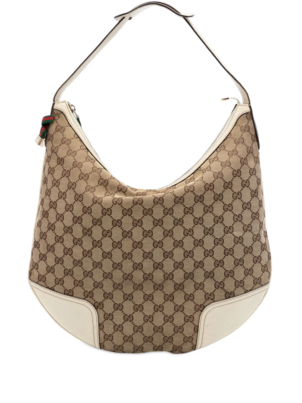 Gucci Pre-Owned 2016-2026 Large GG Canvas Princy hobo bag - Bianco