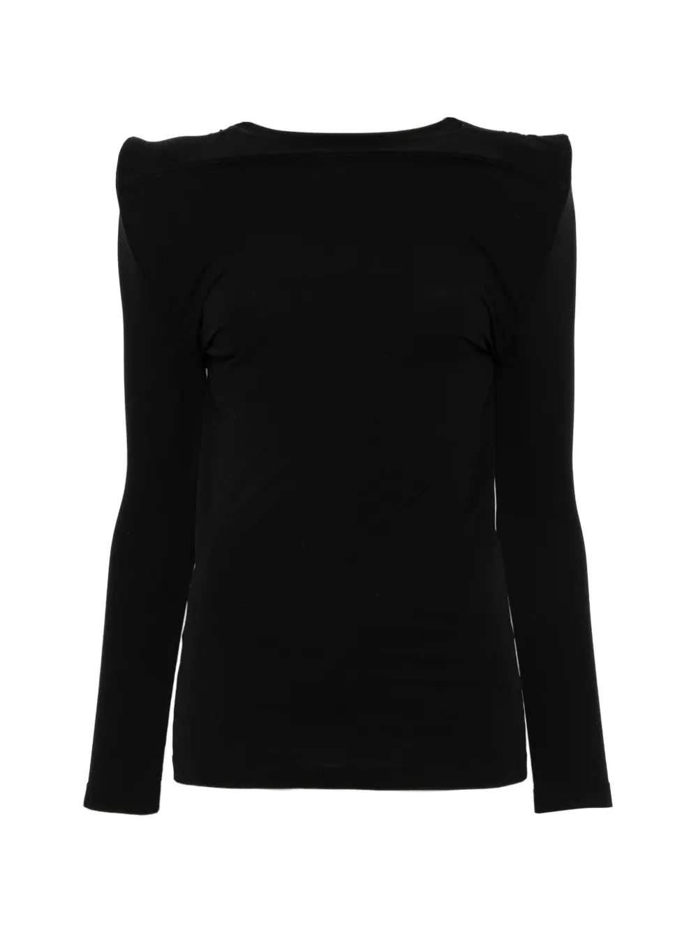Junya Watanabe sculptural-shoulder long-sleeve T-shirt - Nero