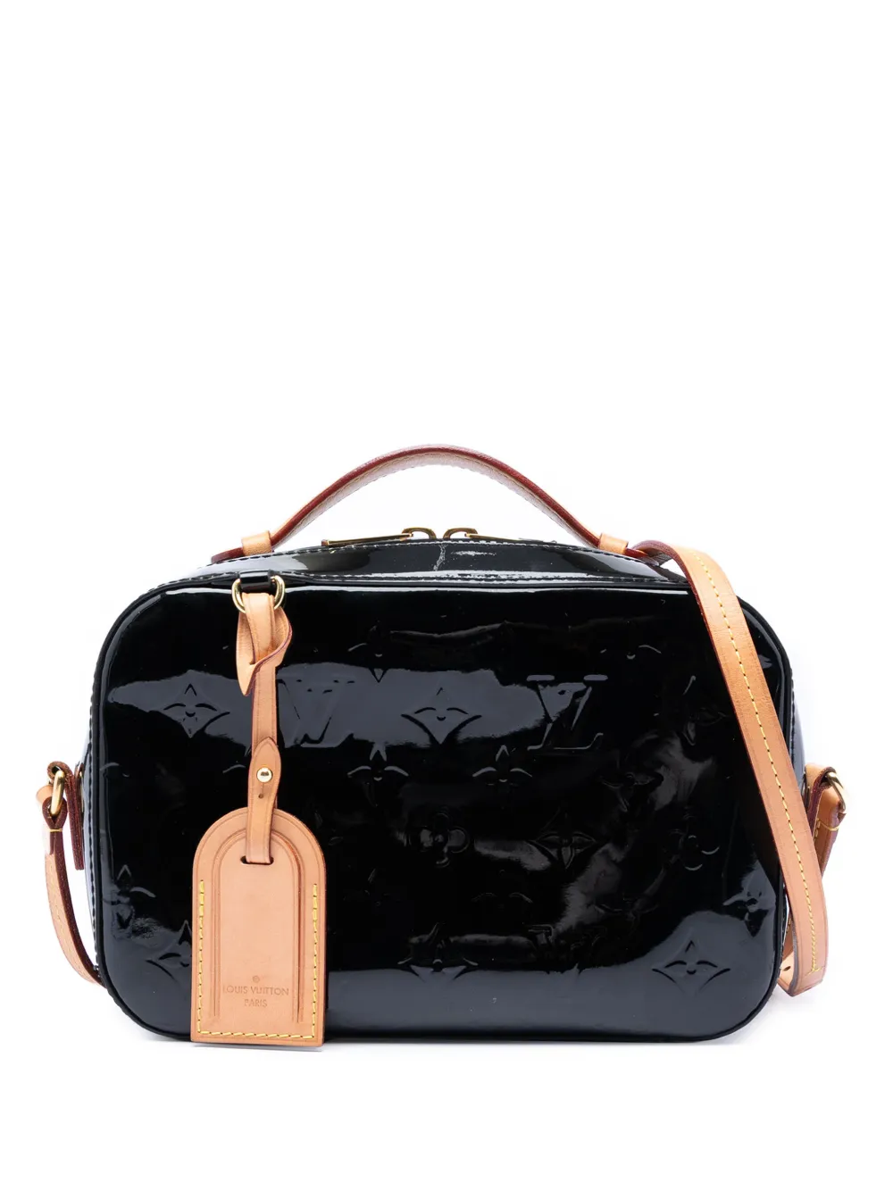 Louis Vuitton Pre-Owned 2018 Monogram Vernis Santa Monica Camera Bag satchel - Nero