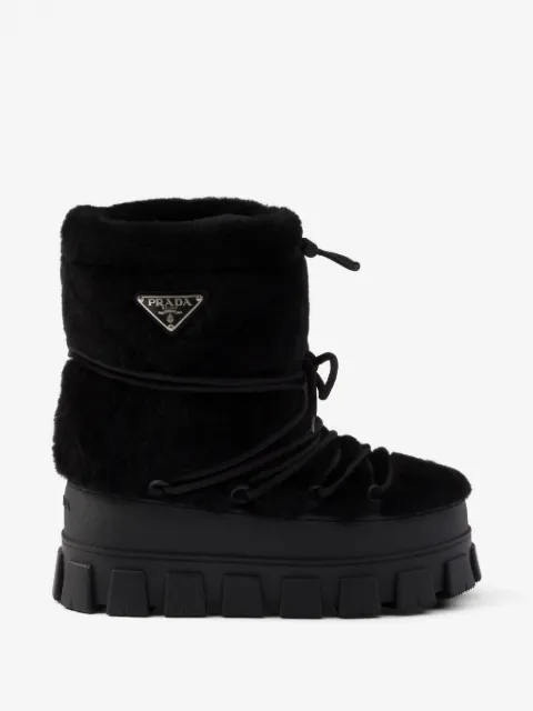 Prada bottines après-ski texturées