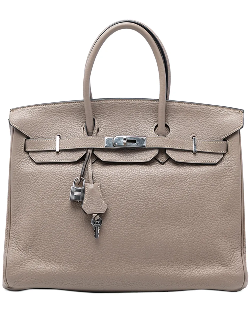 Hermès Pre-Owned 2009 Togo Birkin Retourne 35 handbag - Nude