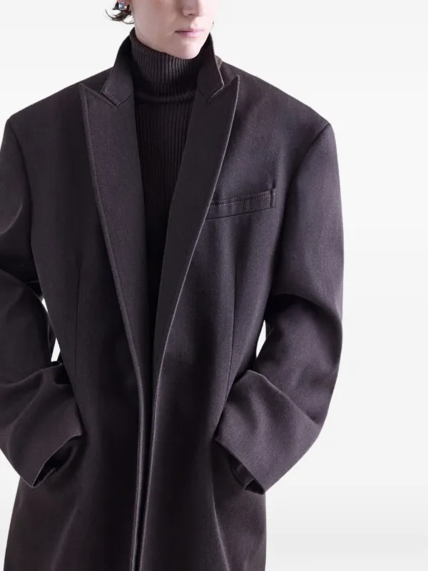 FFORME Anouk ピークドラペルコート | ブラウン | FARFETCH JP
