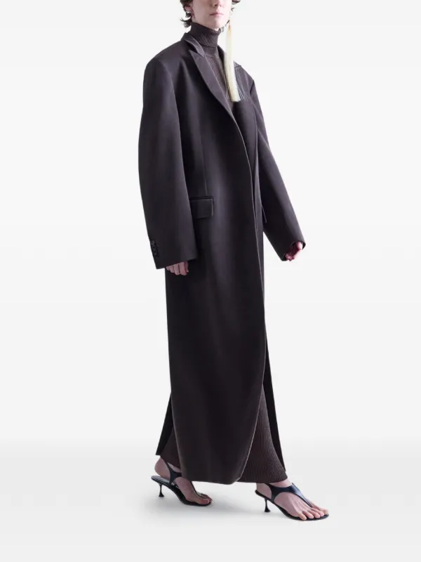 FFORME Anouk ピークドラペルコート | ブラウン | FARFETCH JP