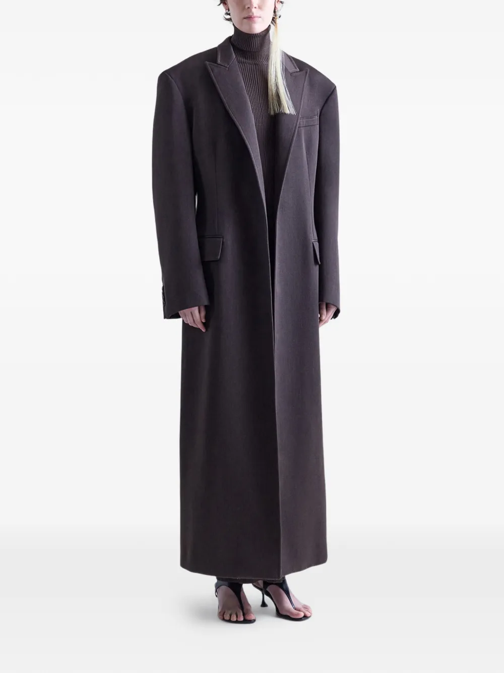  Fforme Cappotto Anouk Con Revers A Lancia - Marrone 