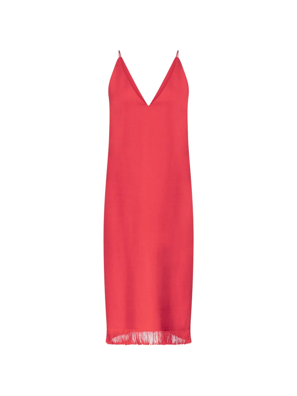 FFORME Bella fringed midi dress - Rosso