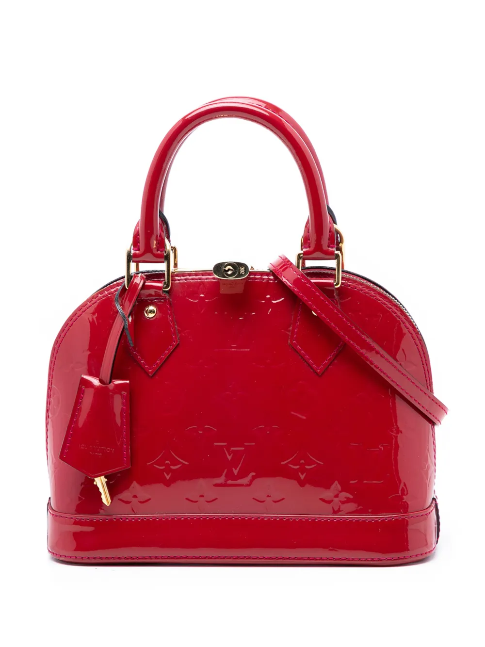 Louis Vuitton Pre-Owned 2013 Monogram Vernis Alma BB satchel - Rosso