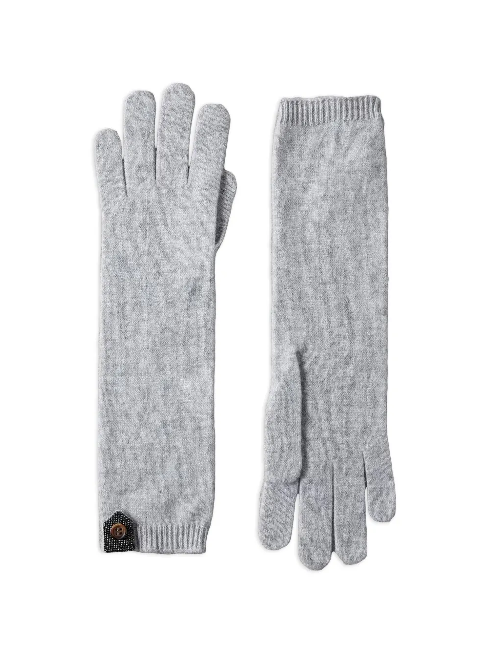 Brunello Cucinelli Opera cashmere gloves - Grau