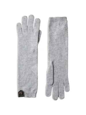 Brunello Cucinelli レザートリム カシミア手袋 | グレー | FARFETCH JP