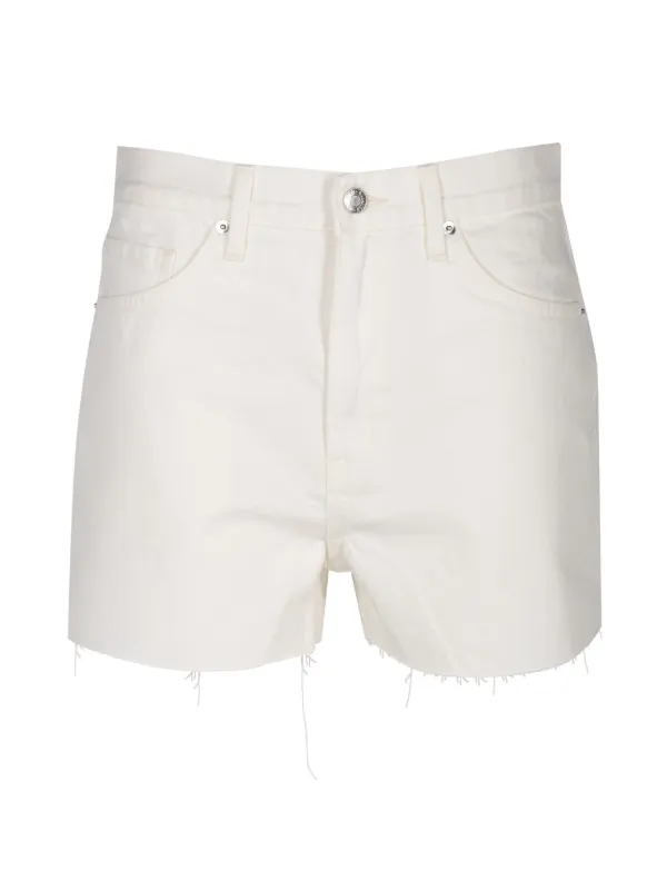 Nili Lotan Cobain Denim Shorts in Neutrals