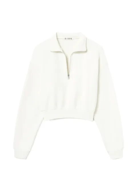 ETERNE half-zip cropped sweatshirt