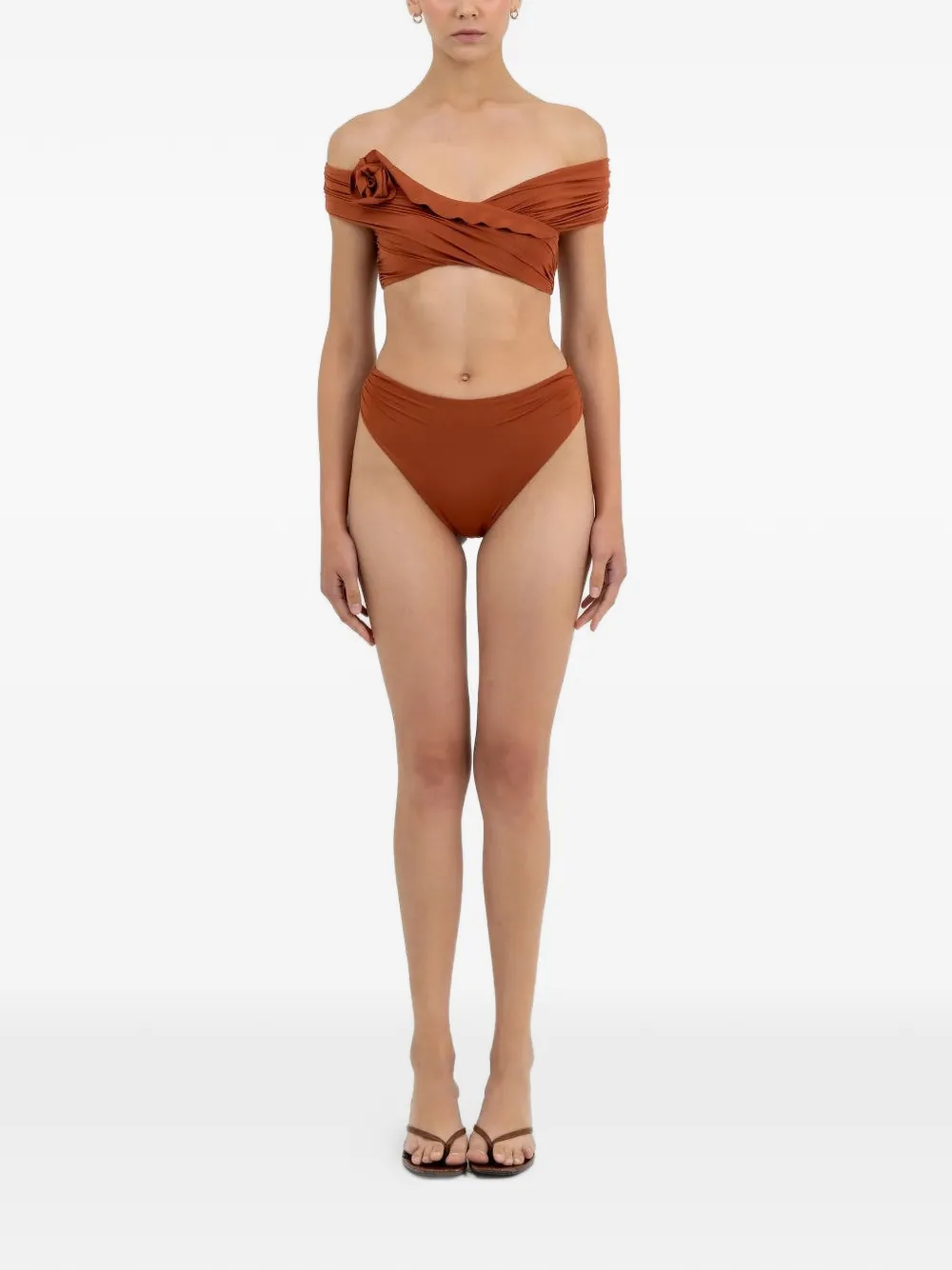 Maygel Coronel Rosy floral-detail bikini - Braun