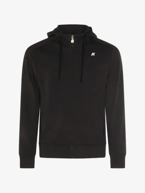 K-Way Anton logo-patch zip-up hoodie