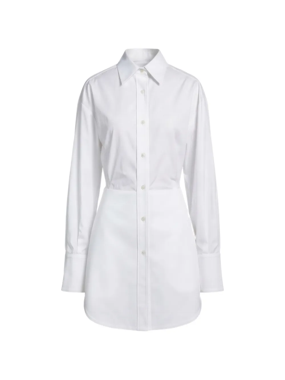 Monse classic-collar shirt dress - Bianco