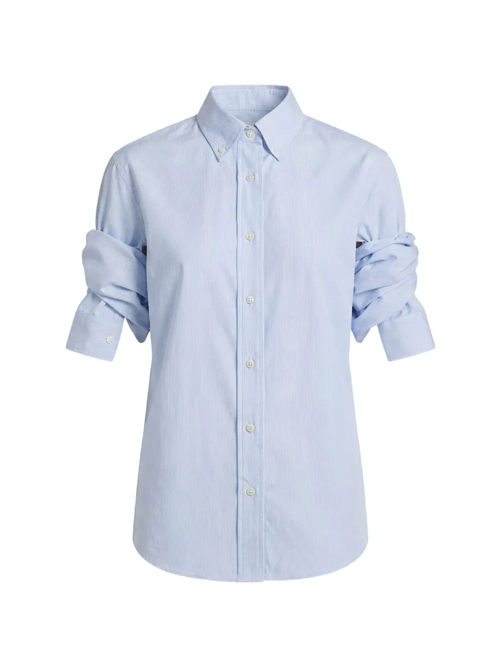 Monse knotted-sleeve shirt - Blue