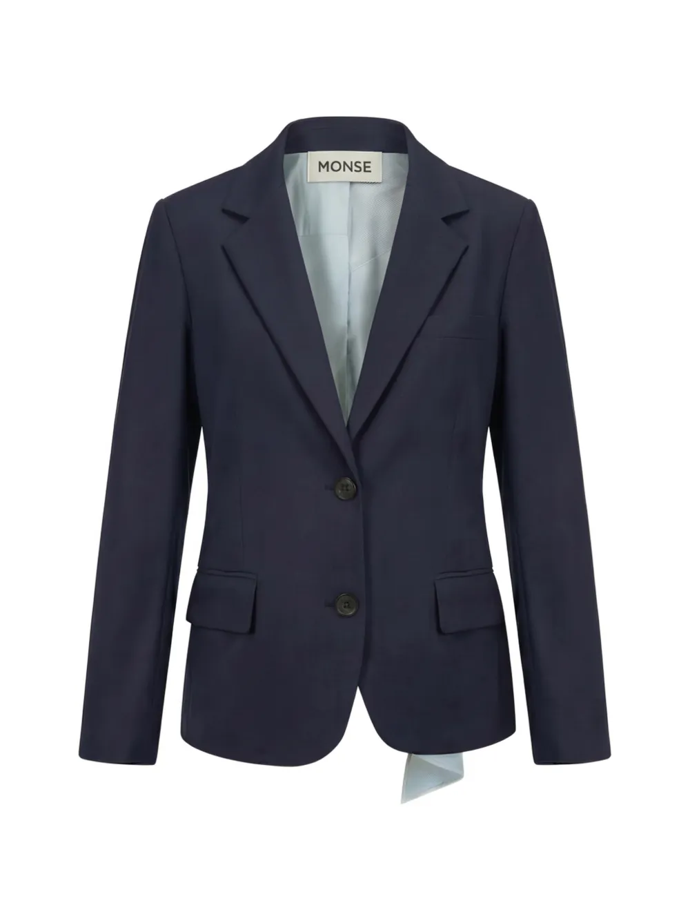 Monse single-breasted asymmetric blazer - Blue