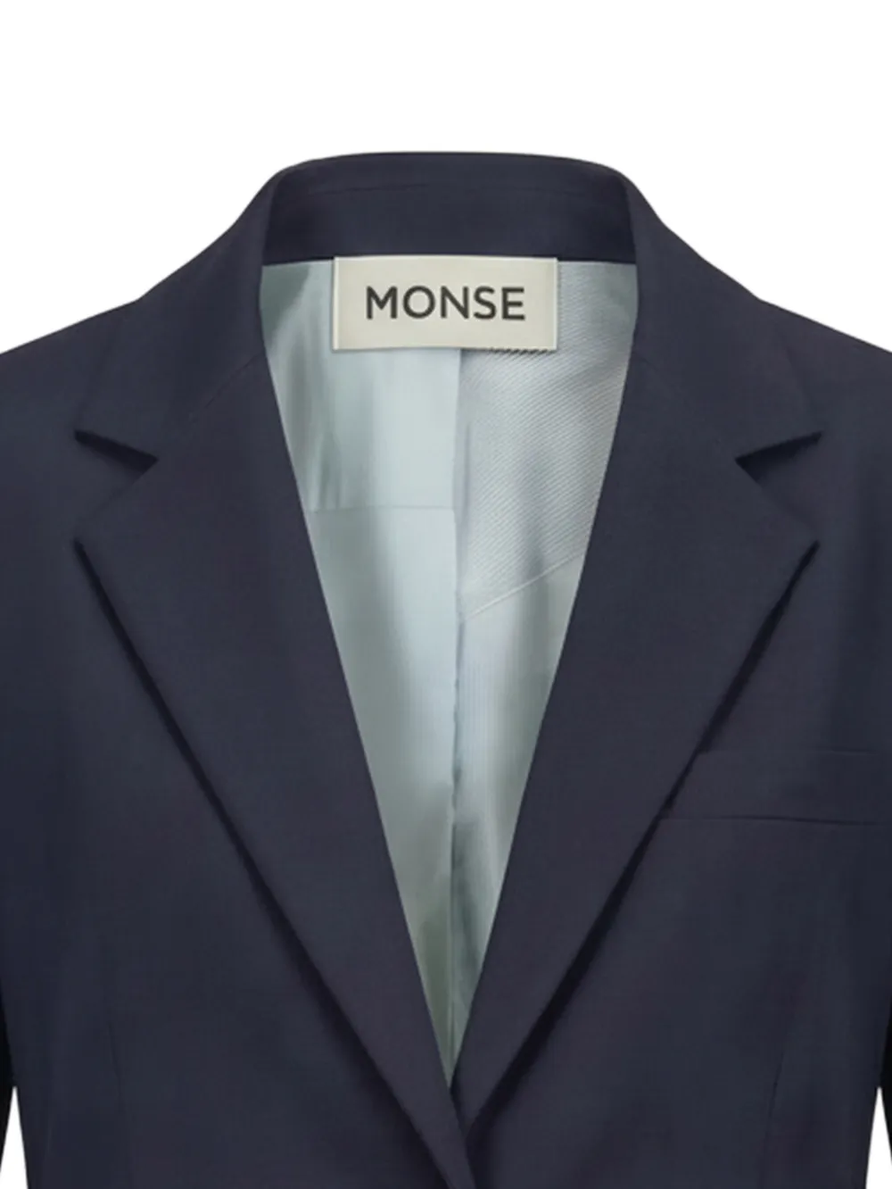 Monse Blazer met enkele rij knopen Blauw