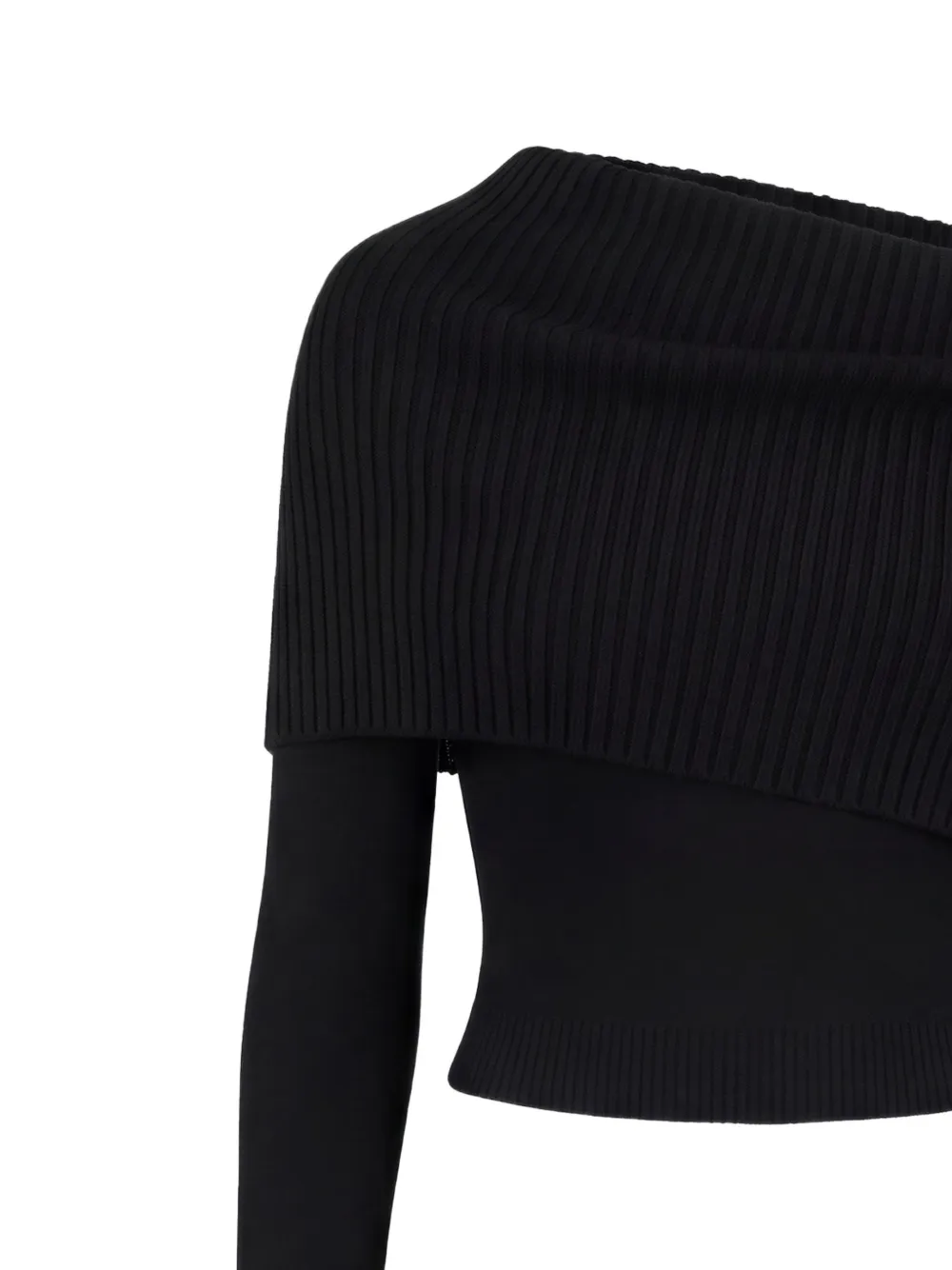  Monse Jersey Con Espalda Descubierta - Negro 