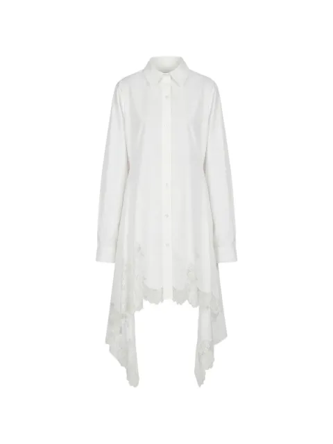 Monse lace-detail cascade shirt dress 