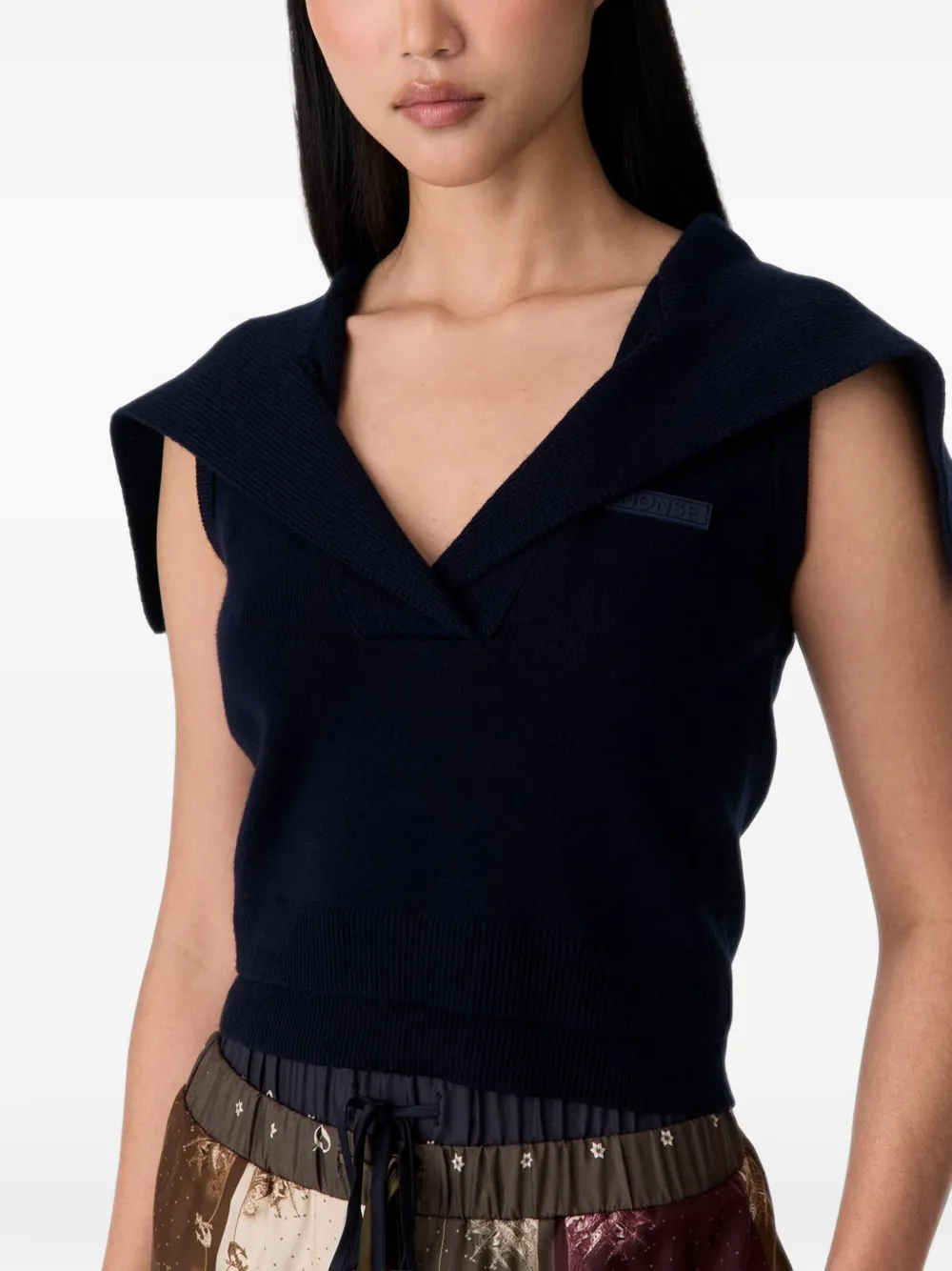 Monse Trui met matrozenkraag Blauw