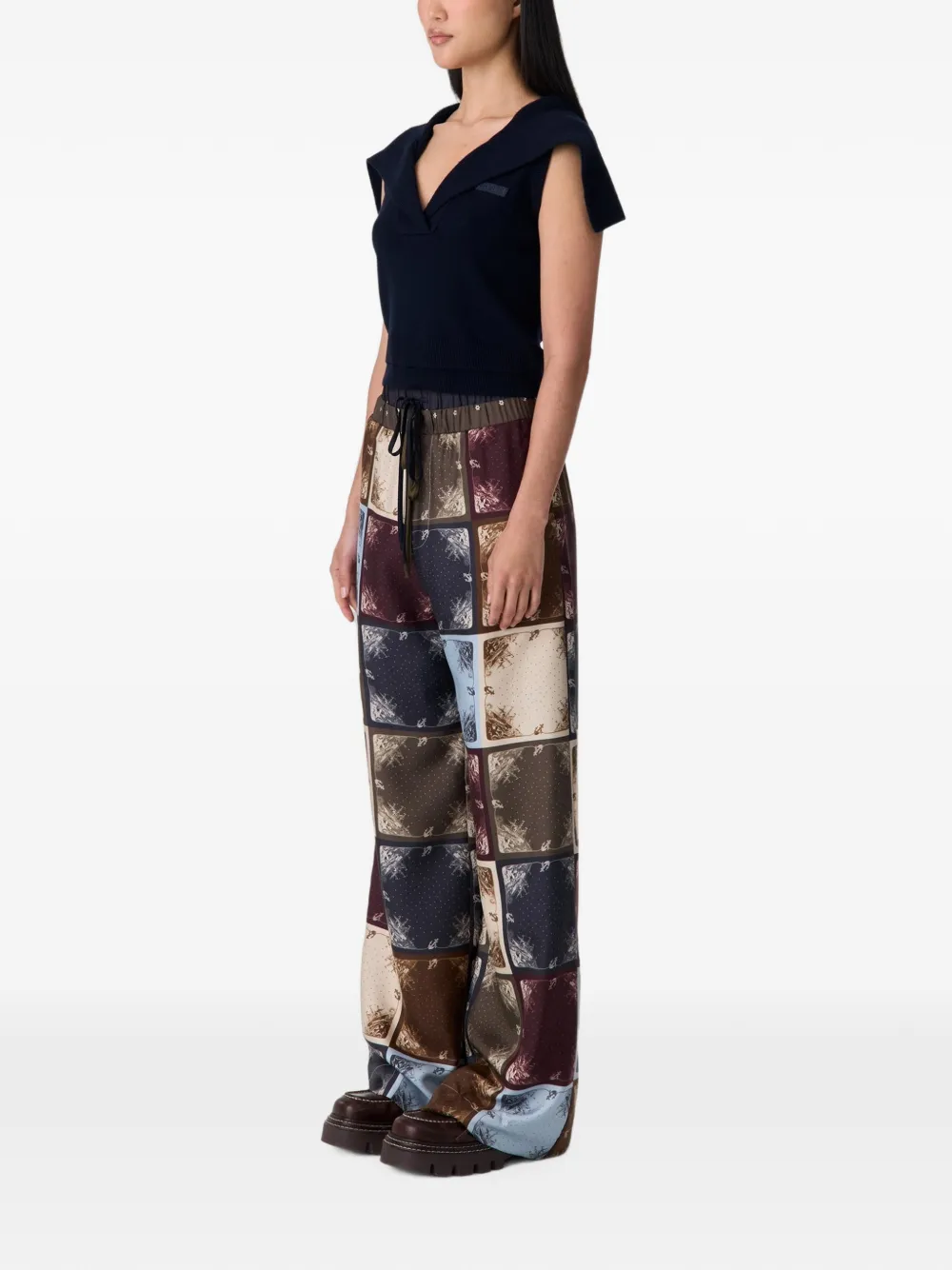 Monse Trui met matrozenkraag Blauw